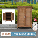 戶外工具箱儲物櫃防水防曬實木櫃花園庭院雜物房 戶外儲物櫃 香港 送貨