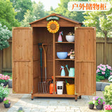戶外工具箱儲物櫃防水防曬實木櫃花園庭院雜物房 戶外儲物櫃 香港 送貨
