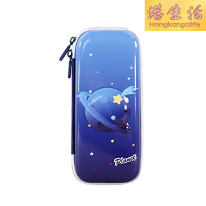 新款3D塑膠硬殼文具盒 星空圖案卡通兒童筆袋防水EVA文具袋