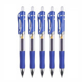 辦公用品按動中性筆學生文具水筆碳黑藍紅學慣用品大容量簽字筆