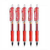 辦公用品按動中性筆學生文具水筆碳黑藍紅學慣用品大容量簽字筆