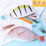 韓國文具創意仿真咸魚海魚記筆袋個性文具袋