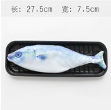 韓國文具創意仿真咸魚海魚記筆袋個性文具袋