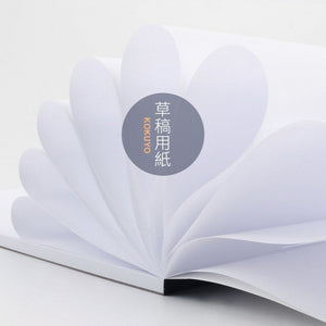 稿紙可平攤白紙稿本 B5 A5上翻空白本子稿紙學生筆記本文具