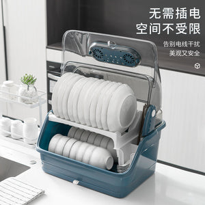 消毒碗櫃家用碗架 瀝水廚房置物架 小型放碗盤碗碟收納架 碗筷收納盒