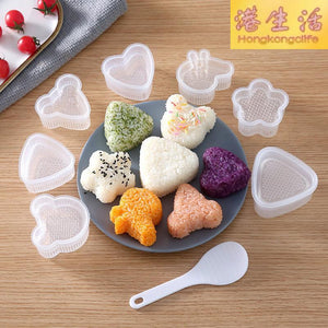 創意卡通造型三角飯糰模具家用兒童米飯便當模DIY海苔壽司模具