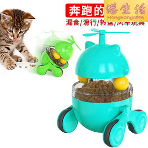 寵物用品不倒翁漏食球鐳射逗貓棒貓咪玩具